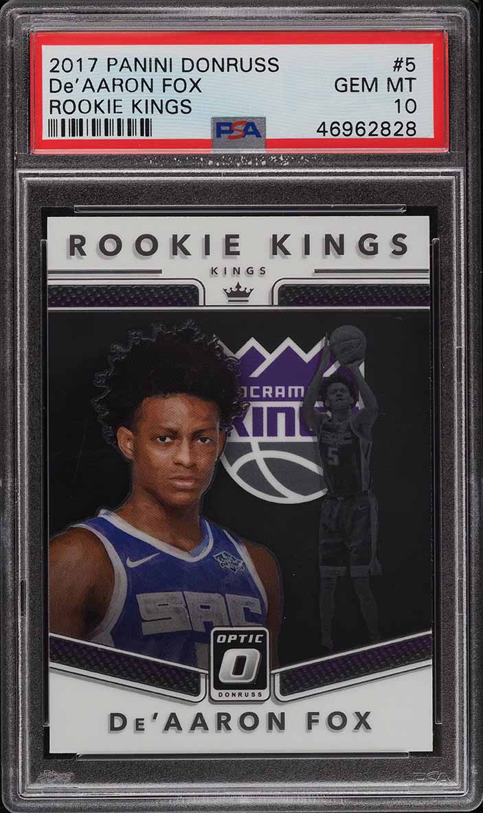 2017 Select Signatures Silver De'Aaron Fox ROOKIE AUTO /199 #RS