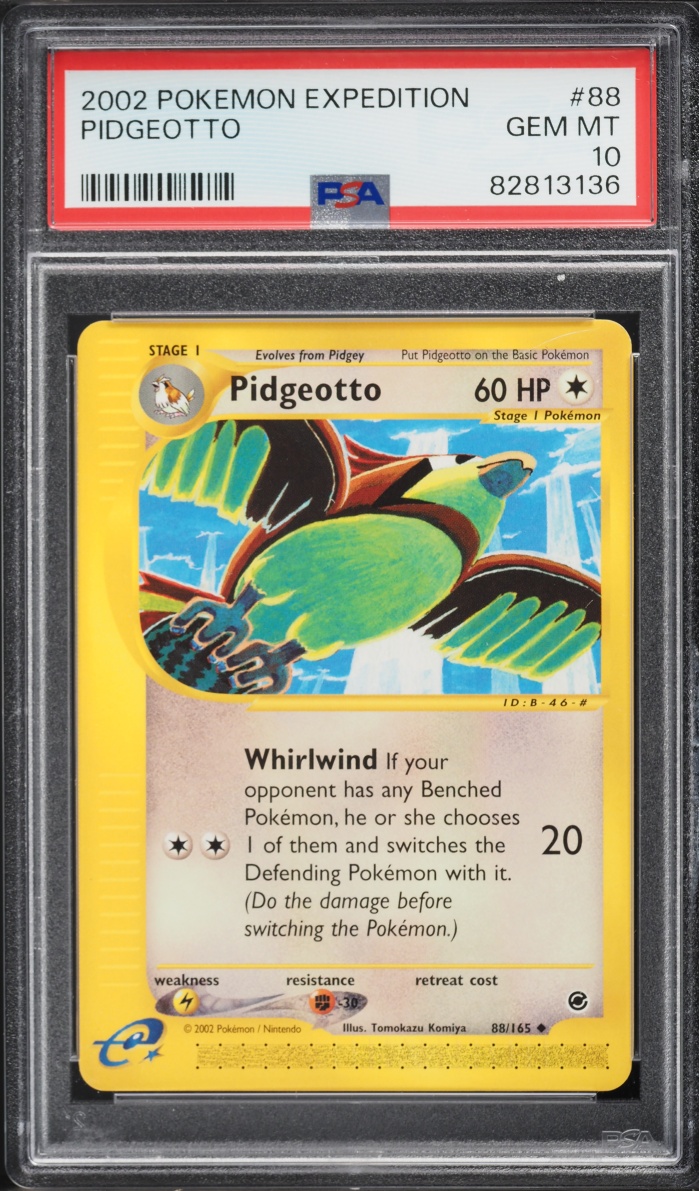 2002 Pokemon Expedition Pidgeotto #88 PSA 10 GEM MINT