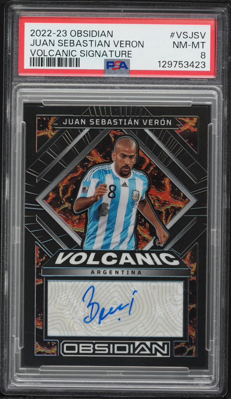 2022 Select FIFA Signatures Blue Pulsar Prizm Juan Sebastian Veron