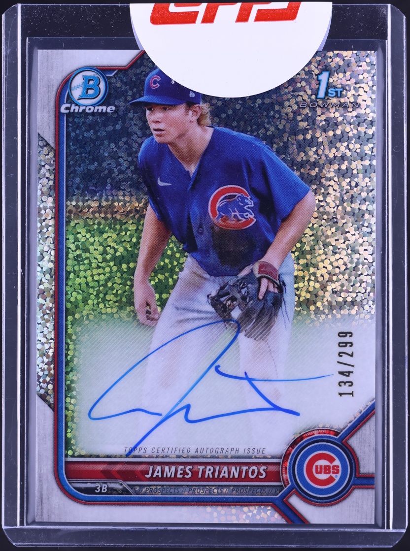 2022 Bowman Chrome Speckle Refractor James Triantos PROSPECT AUTO /299 #CPA-JTS
