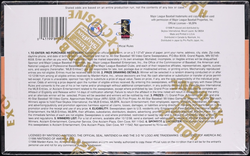 1998 Metal Universe Baseball Sealed Hobby Box, 24ct Packs - Photo 2