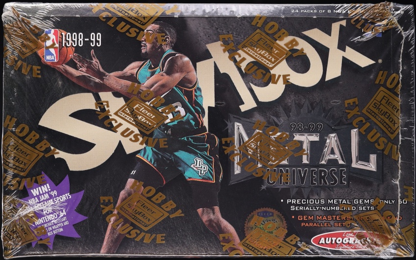 1998 Metal Universe Basketball Sealed Hobby Box, 24ct Packs