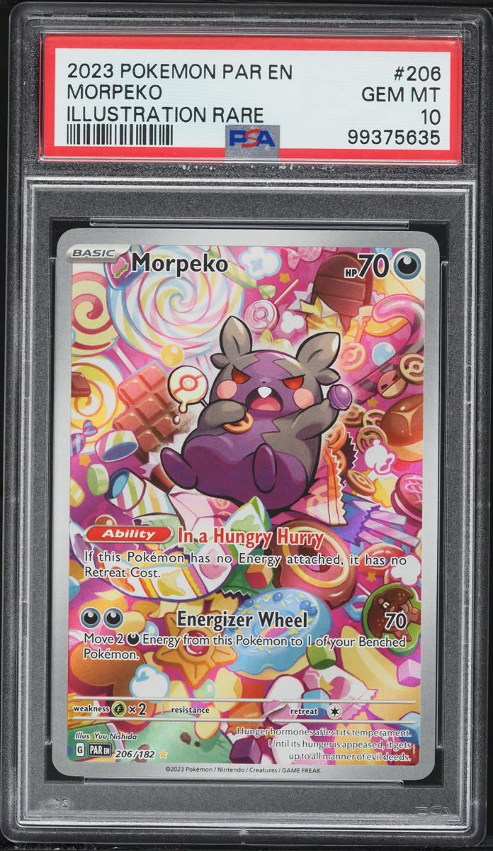 2023 Pokemon Scarlet & Violet Paradox Rift IR Morpeko #206 PSA 10 GEM MINT