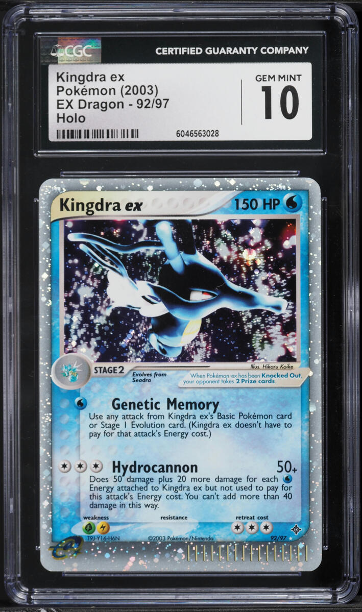 2003 Pokemon EX Dragon Holo Kingdra ex #92 CGC 10 GEM MINT