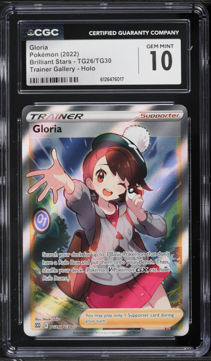 2022 Pokemon Sword & Shield Brilliant Stars CHR Gloria #TG26 CGC 10 GEM MINT