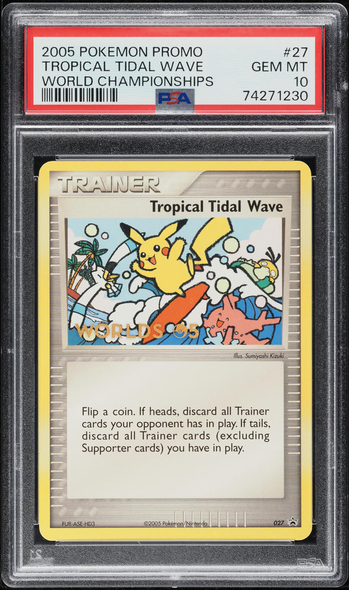 2005 Pokemon World Championship Promo Tropical Tidal Wave #27 PSA 10 GEM MINT