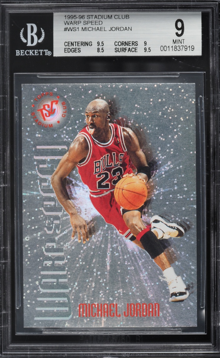 1995 Stadium Club Warp Speed Michael Jordan #WS1 BGS 9 MINT