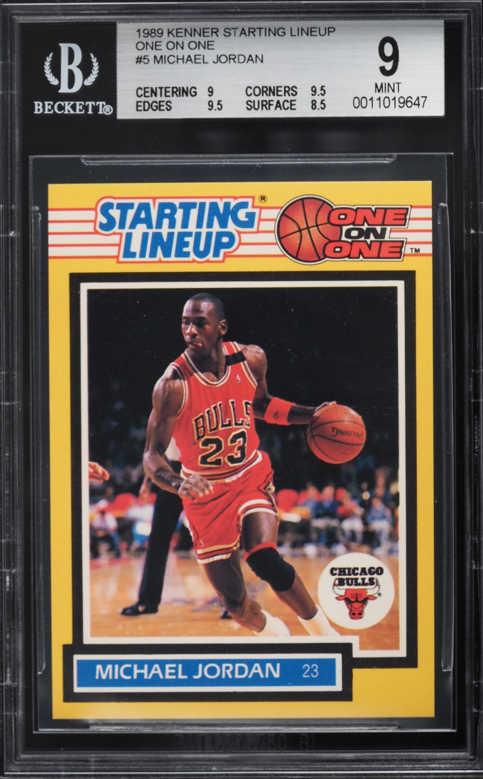 1989 Kenner Starting Lineup One On One Michael Jordan #5 BGS 9 MINT
