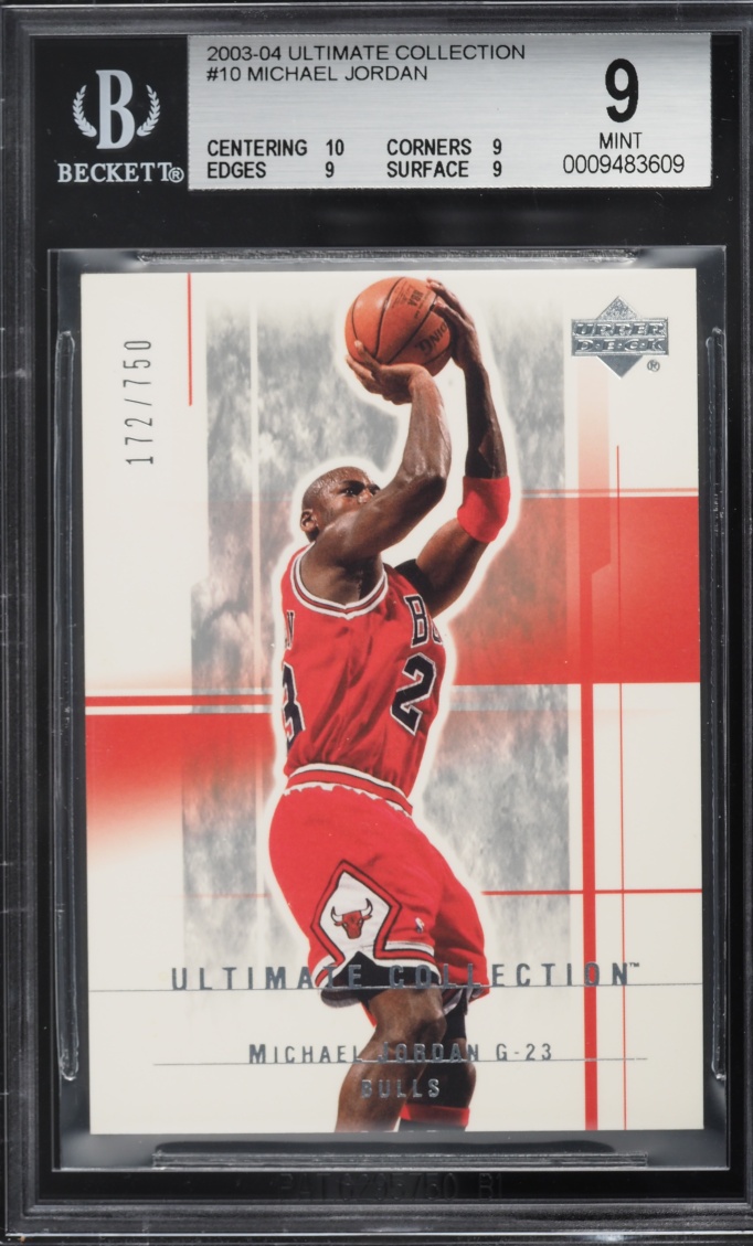 2003 Ultimate Collection Michael Jordan /750 #10 BGS 9 MINT