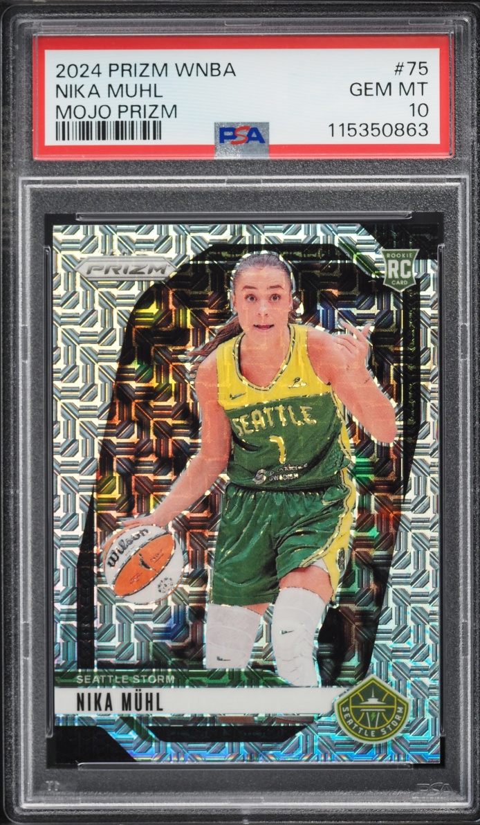 2024 Panini Prizm WNBA Mojo Nika Muhl ROOKIE 25/25 #75 PSA 10 GEM MINT