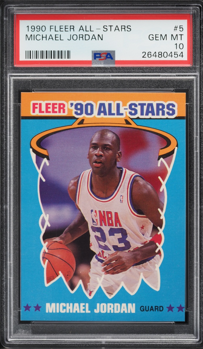 1990 Fleer All Stars Michael Jordan #5 PSA 10 GEM MINT