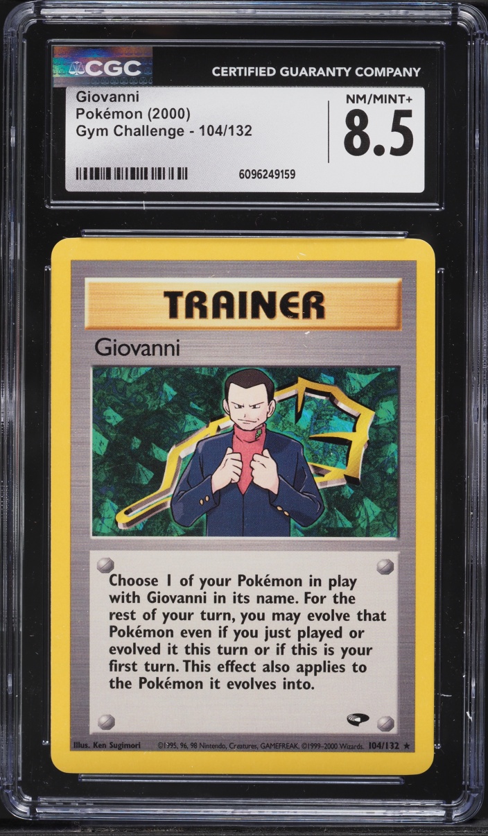 2000 Pokemon Gym Challenge Giovanni #104 CGC 8.5 NM-MT+