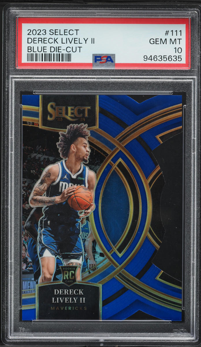 2023 Select Premier Level Blue Prizm Dereck Lively II ROOKIE /249 #111 PSA 10