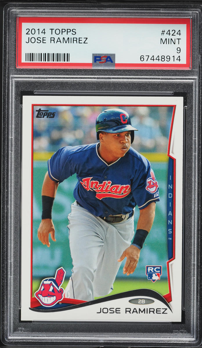 2014 Topps Jose Ramirez ROOKIE #424 PSA 9 MINT