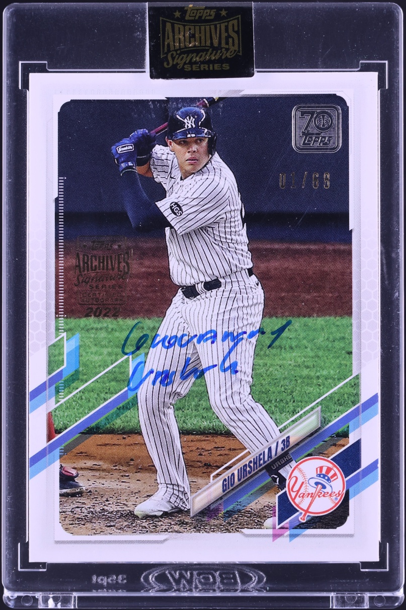 2022 Topps Archives Signature Series '21 Gio Urshela AUTO 1/68 #117