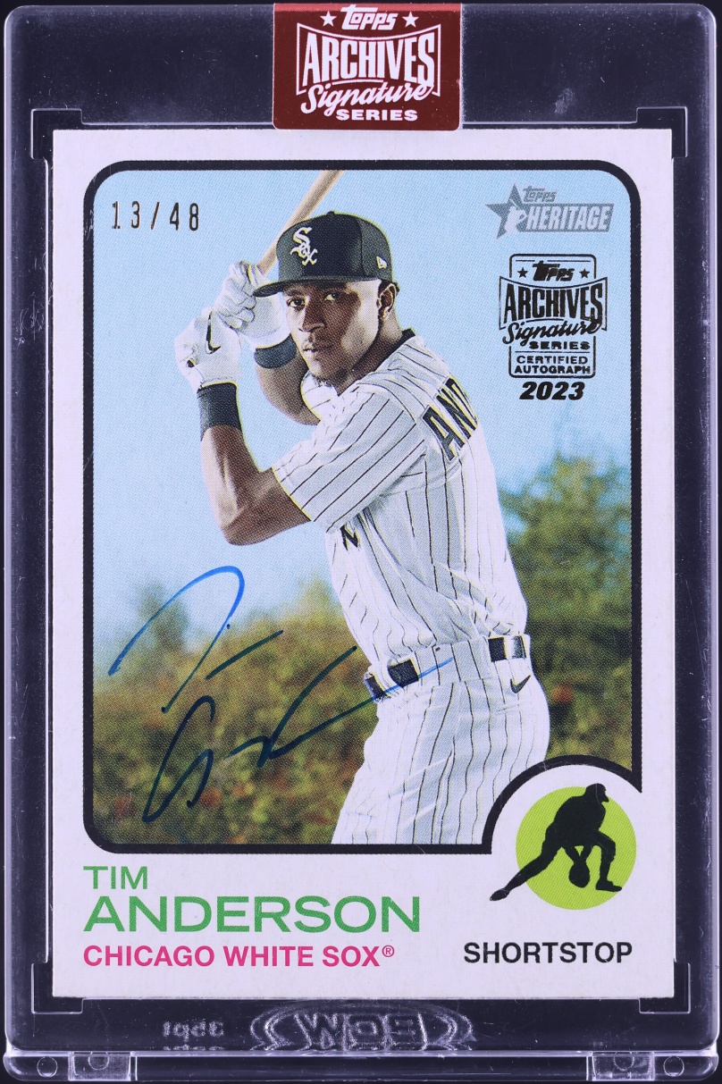 2023 Topps Archives Signature Series '22 Heritage Tim Anderson AUTO /48 #241