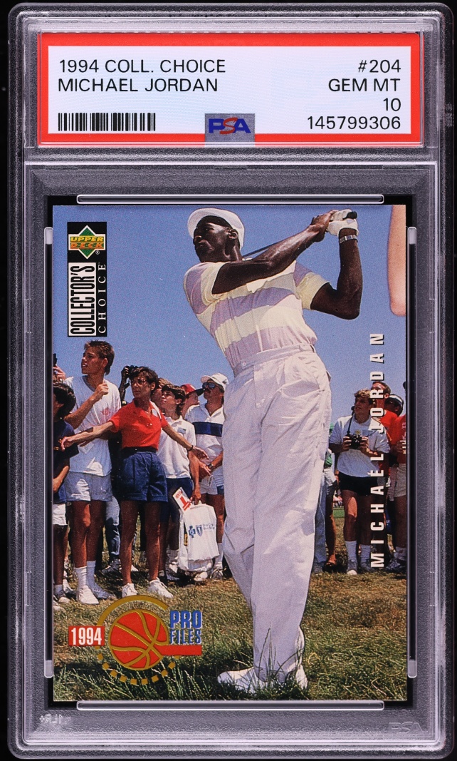 1994 Collector's Choice Golf Michael Jordan #204 PSA 10 GEM MINT