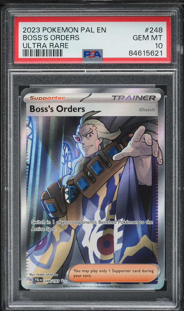 2023 Pokemon Scarlet & Violet Paldean Evolved Boss's Orders #248 PSA 10 GEM MINT
