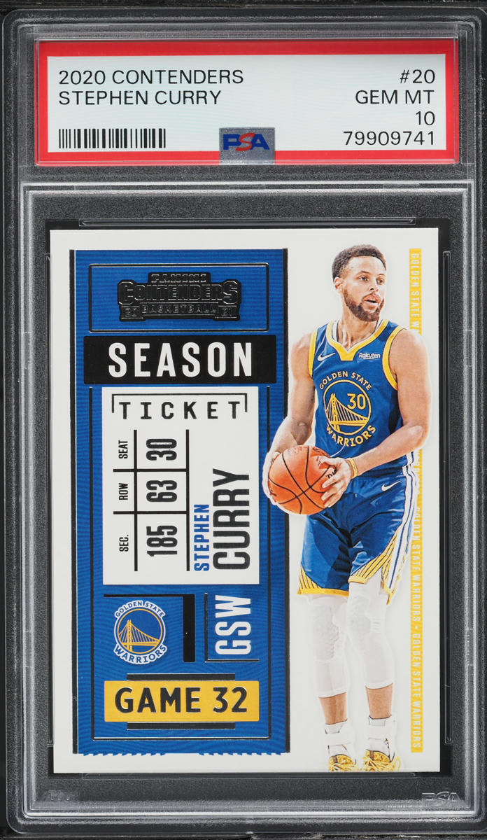 2020 Panini Contenders Stephen Curry #20 PSA 10 GEM MINT