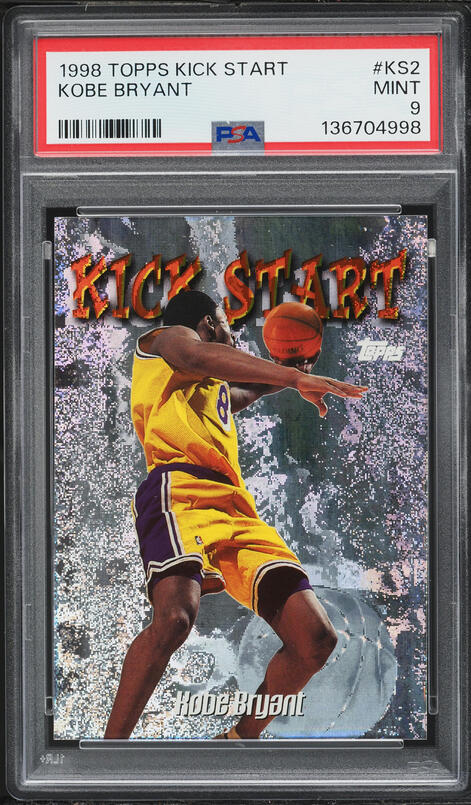 1998 Skybox E-X Century Dunk 'N Go-Nuts Kobe Bryant #6DG PSA 9