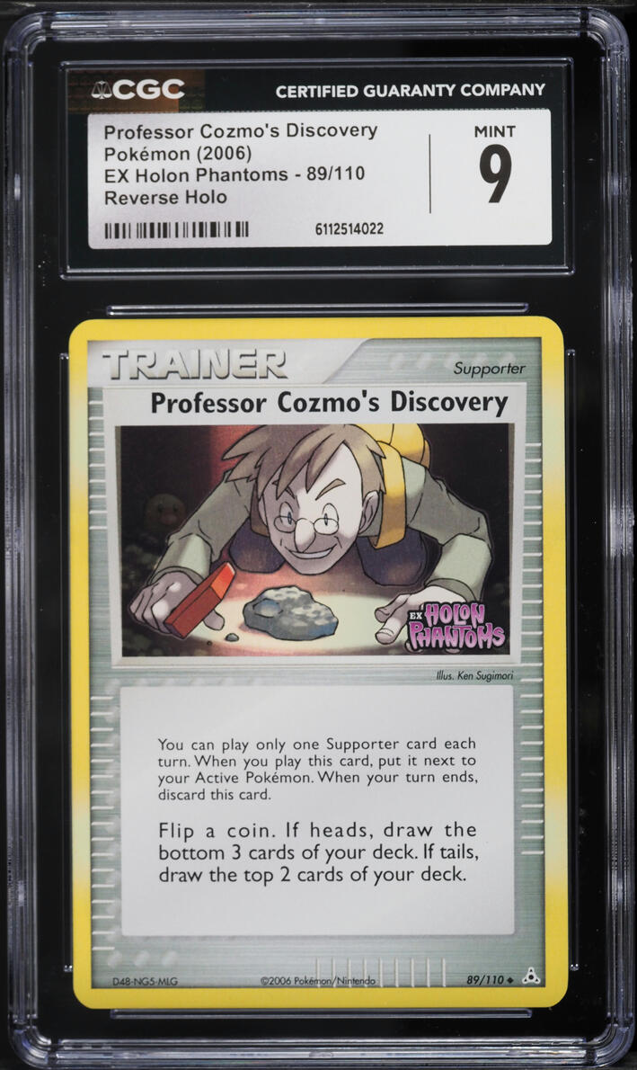 2006 Pokemon EX Holon Phantoms Reverse Holo Professor Cozmo's Discovery #89 CGC 9 MINT