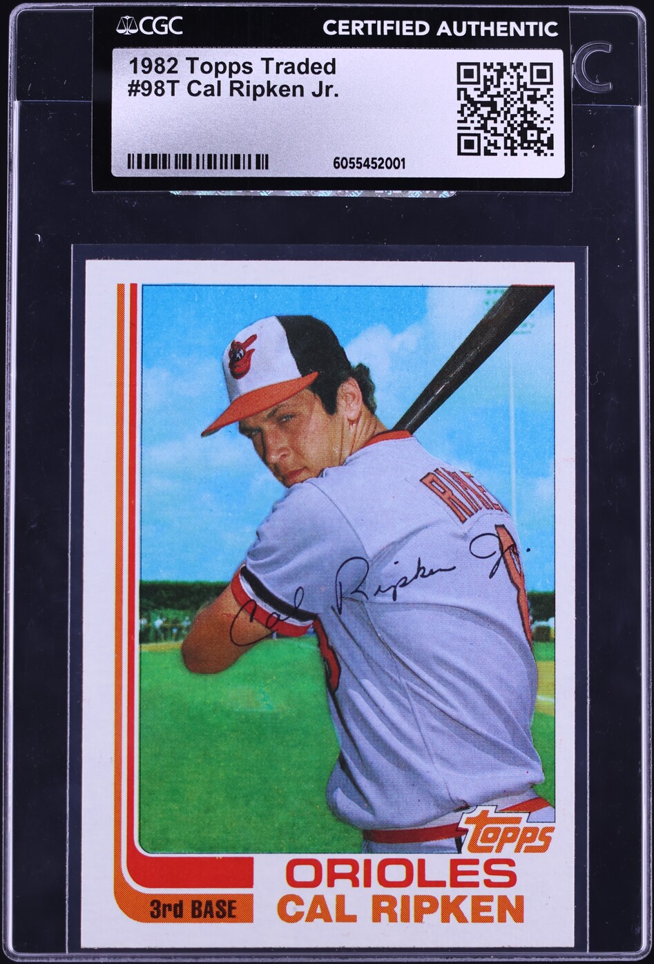 1982 Topps Traded Cal Ripken Jr. ROOKIE #98T CGC AUTH