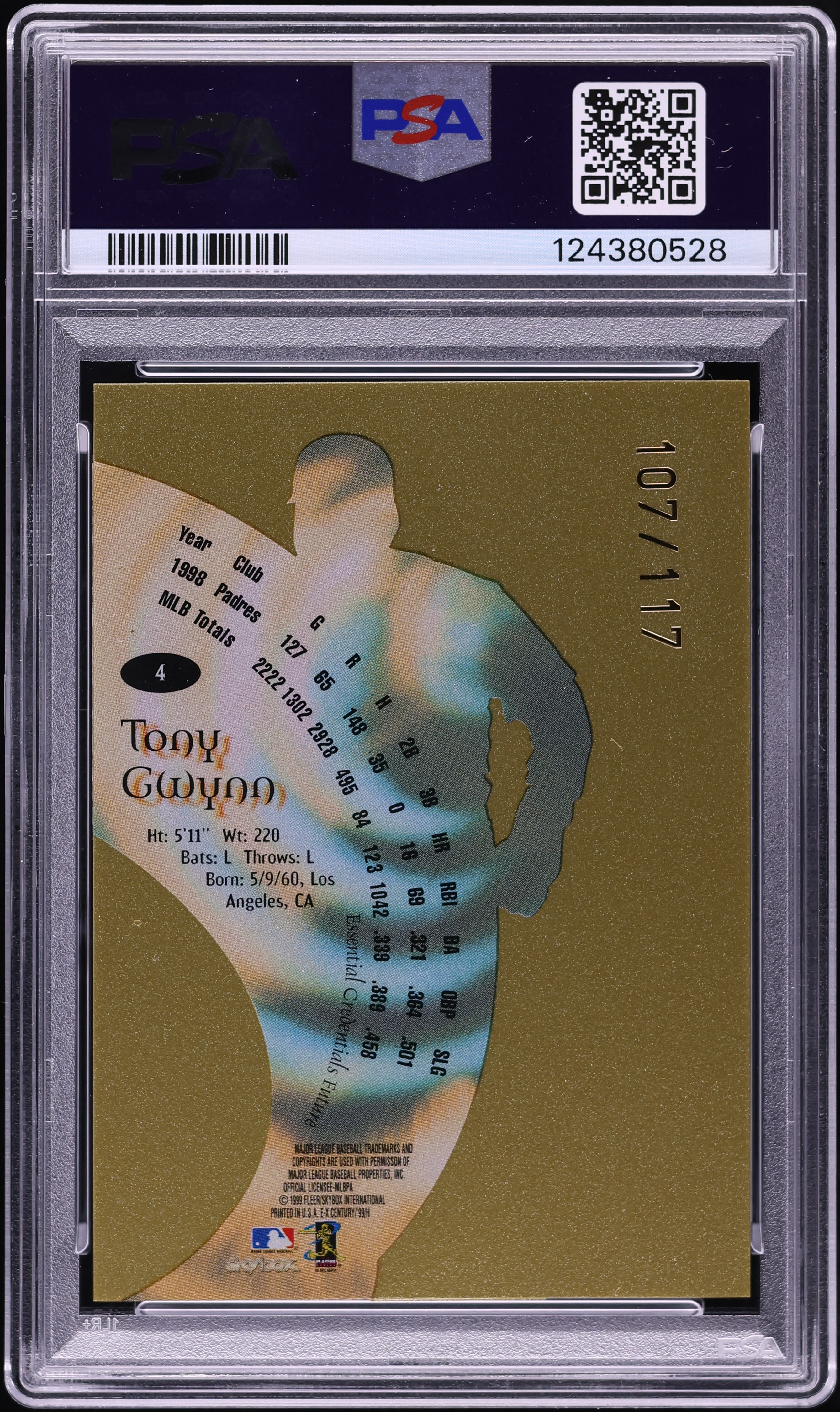 ゲームセンター・ゲームカード SKYBOX  TONY GWYNN ゲームセンター・ゲームカード SKYBOX TONY GWYNN ゲーム