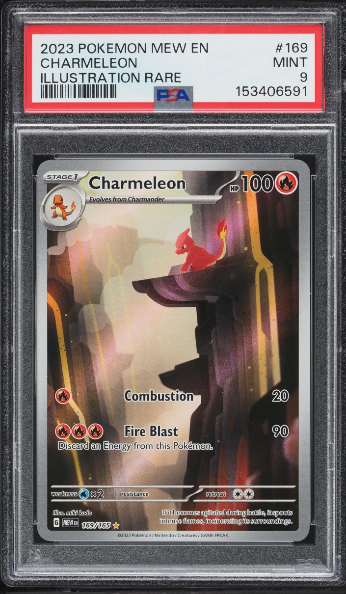 2023 Pokemon Scarlet & Violet 151 IR Charmeleon #169 PSA 9 MINT