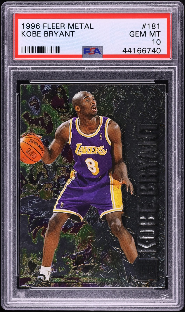 1996 Metal Basketball Kobe Bryant ROOKIE #181 PSA 10 GEM MINT