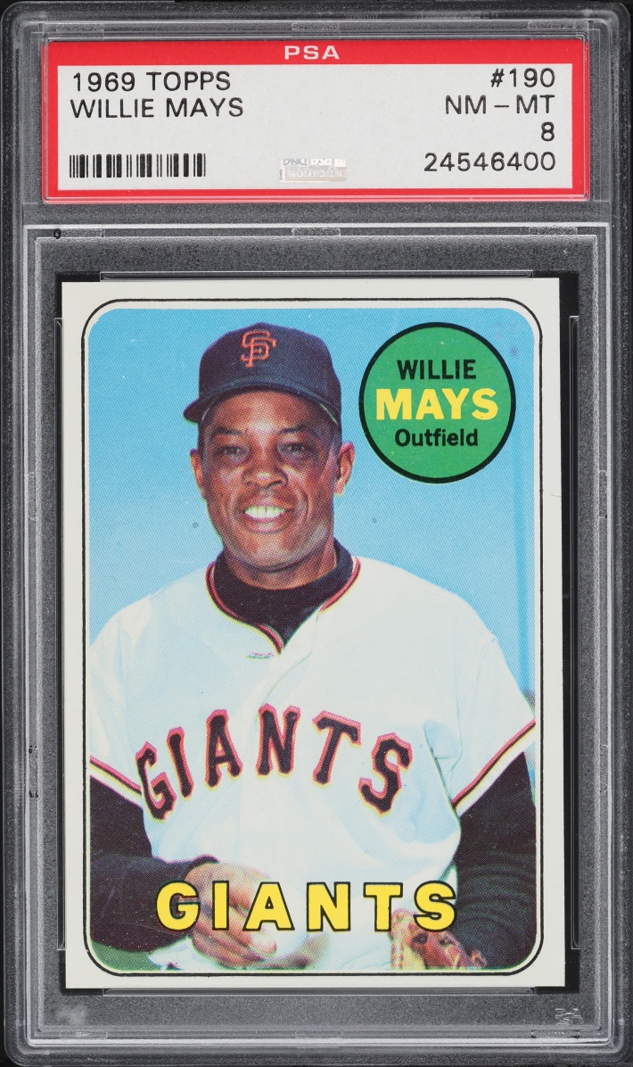 1969 Topps Willie Mays #190 PSA 8 NM-MT