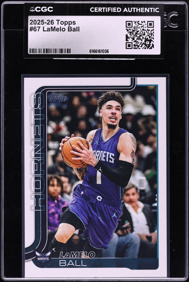 2025 Topps Basketball LaMelo Ball #67 CGC AUTH