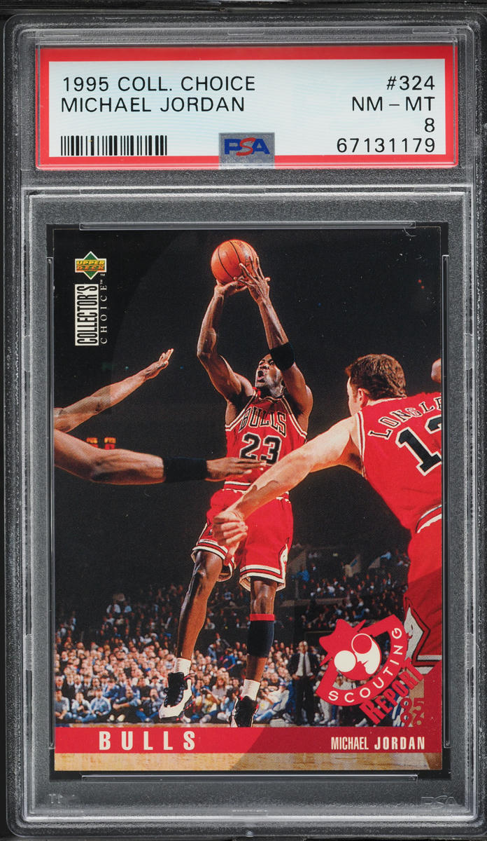 1995 Collector's Choice Basketball Michael Jordan #324 PSA 8 NM-MT