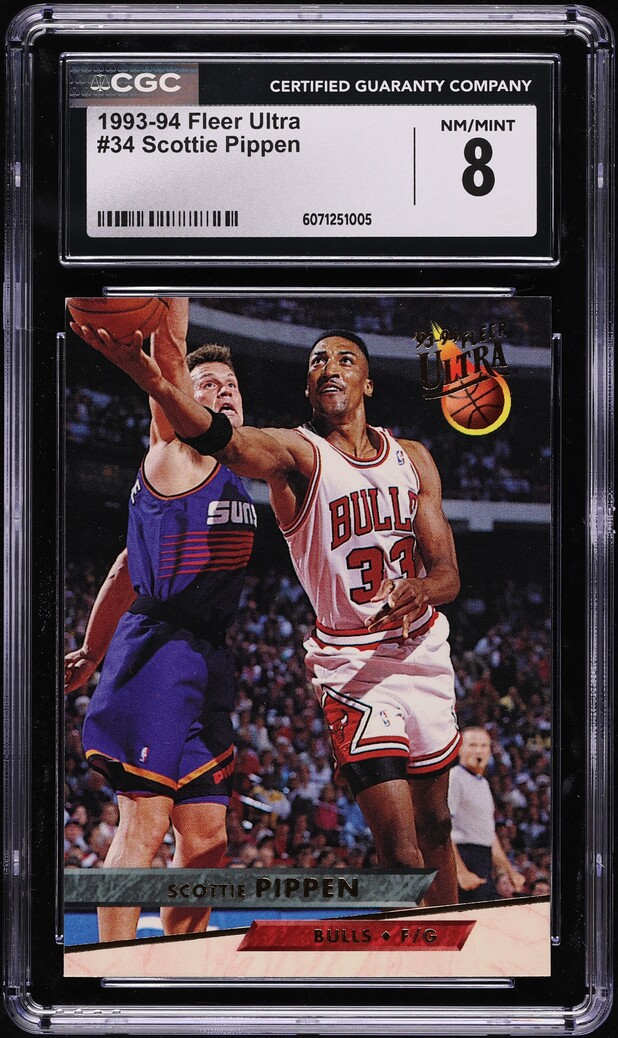 1993 Ultra Basketball Scottie Pippen #34 CGC 8 NM-MT