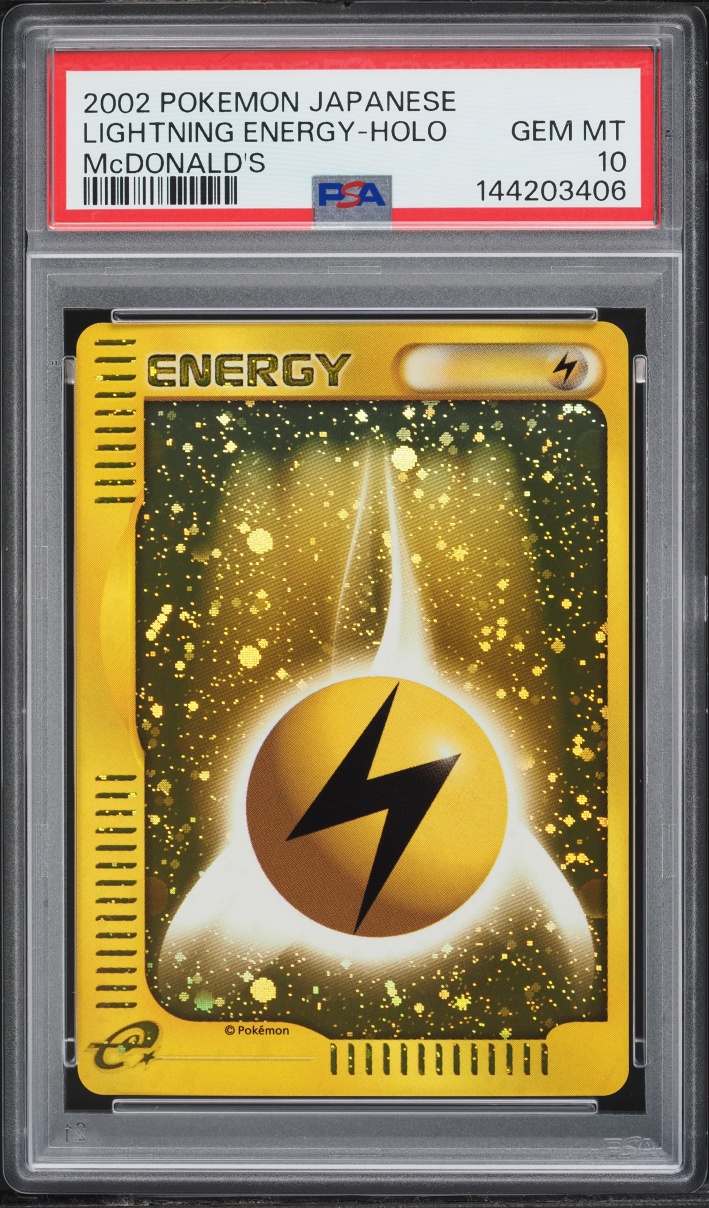 2002 Pokemon Japanese McDonald's Holo Lightning Energy PSA 10 GEM MINT
