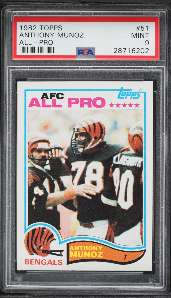 1982 Topps Football All-Pro Anthony Munoz ROOKIE #51 PSA 9 MINT