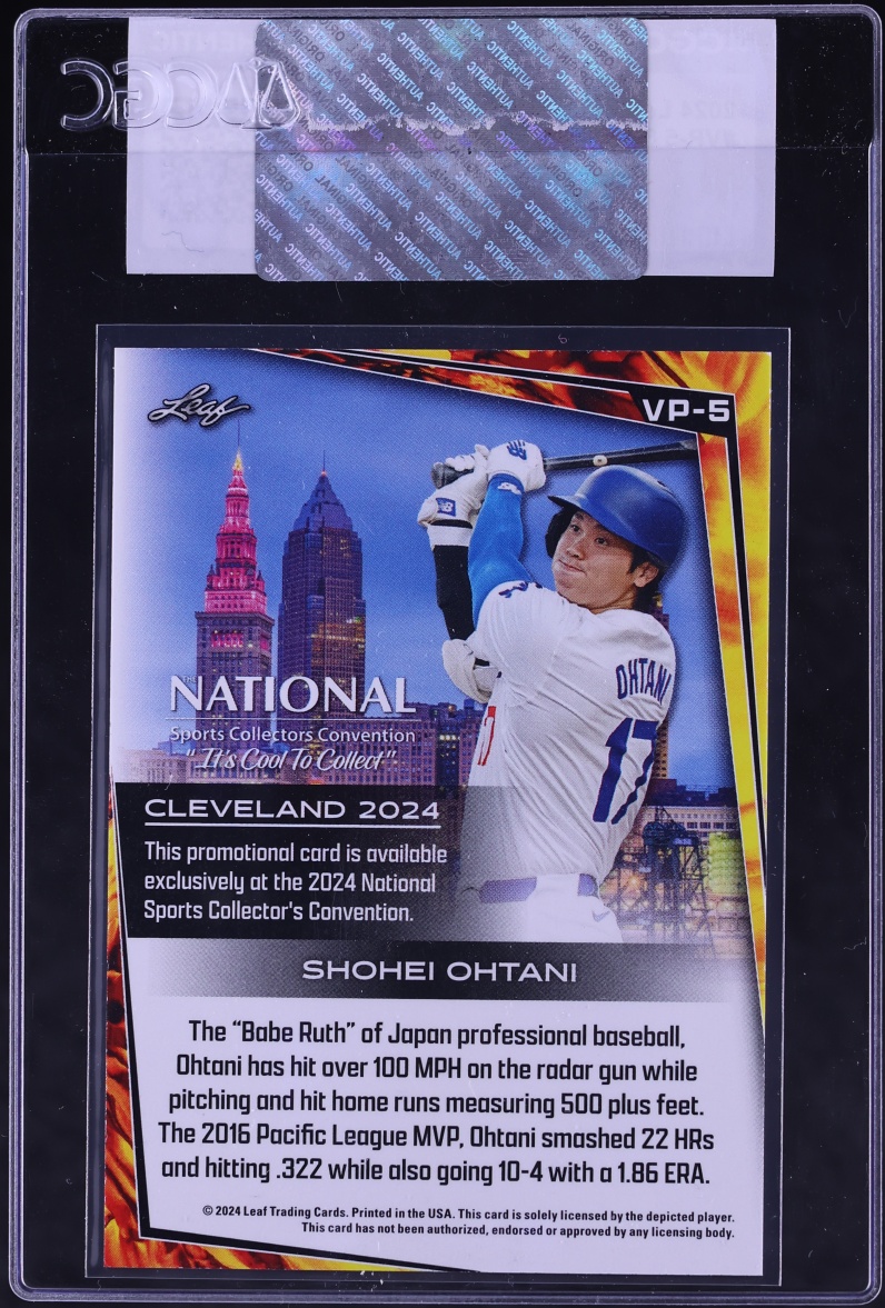 2024 Leaf The National VIP Shohei Ohtani #VP-5 CGC AUTH