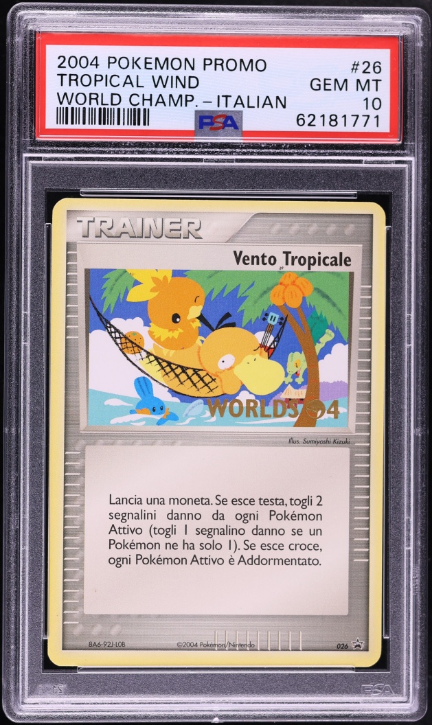 2004 Pokemon Italian World Championships Promo Tropical Wind #26 PSA 10 GEM MINT