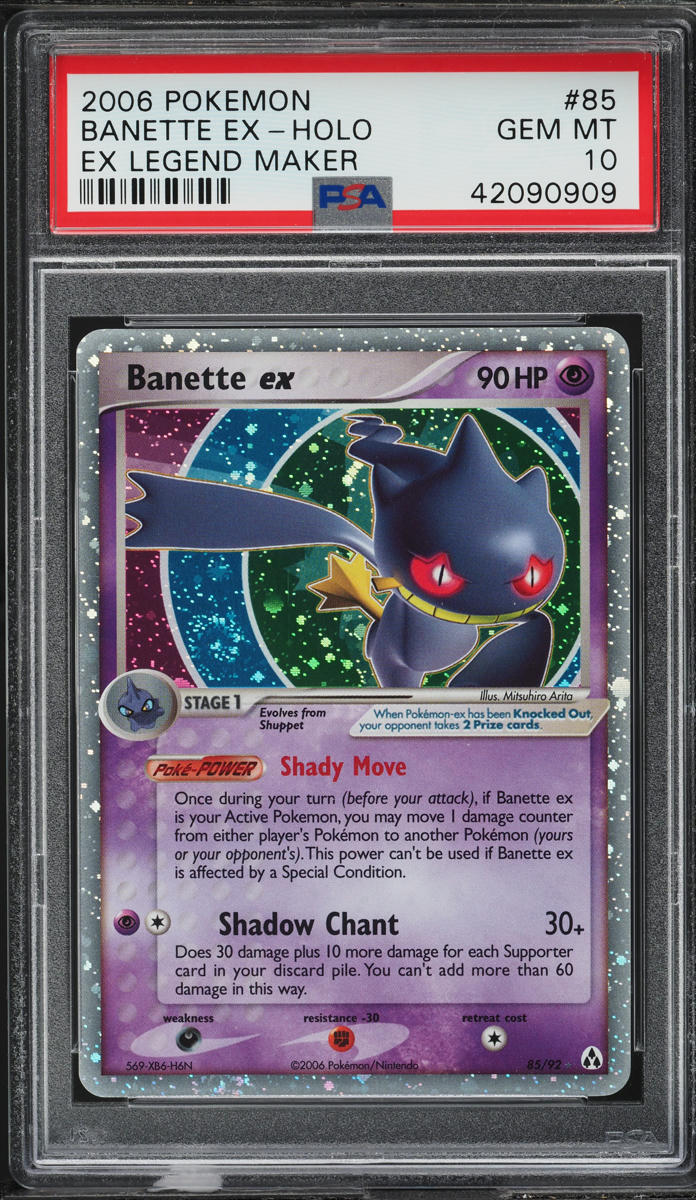 2006 Pokemon EX Legend Maker Holo Banette ex #85 PSA 10 GEM MINT