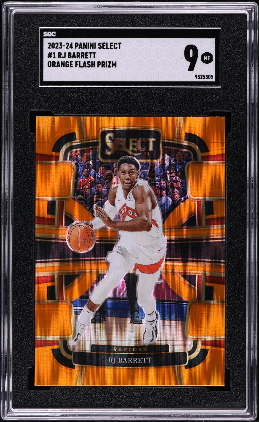 2024 Panini Select Jackson Chourio Brewers Concourse Orange Flash Prizm