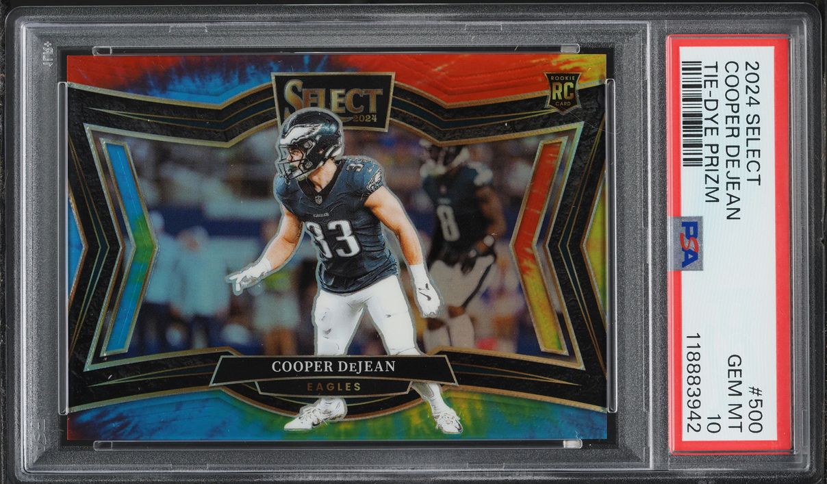 2024 Select Field Level Tie-Dye Prizm Cooper Dejean ROOKIE /25 #500 PSA 10 GEM MINT