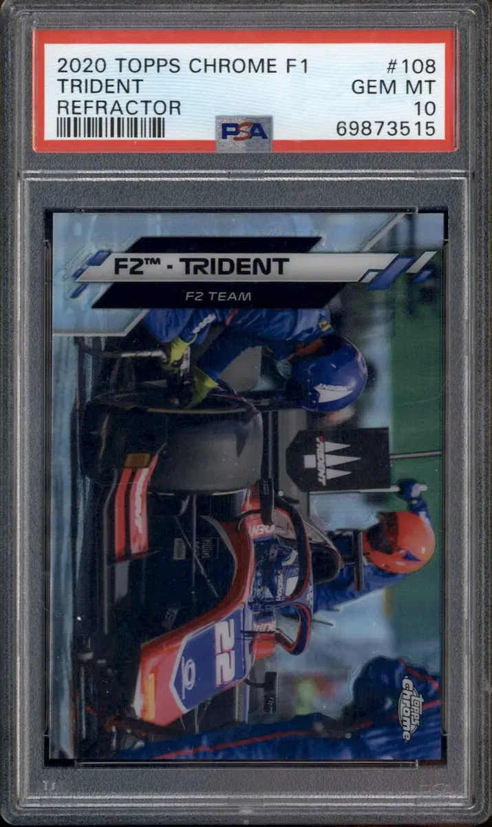 2020 Topps Chrome Formula 1 Refractor #108 Trident PSA 10 on