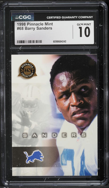 1998 Metal Universe Precious Metal Gems Gem Master Barry Sanders 1