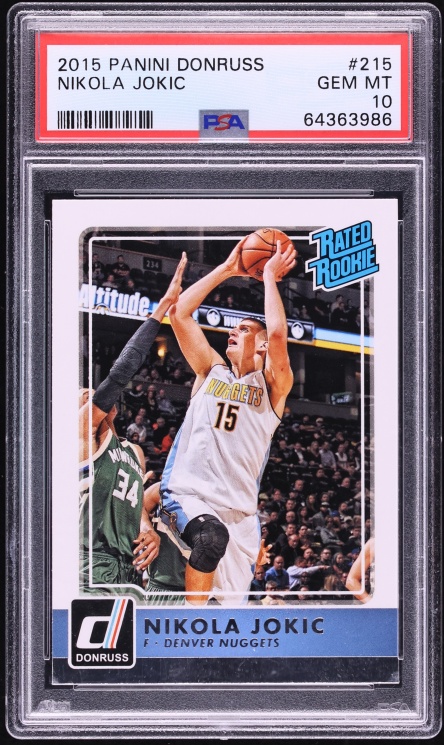 2015 Donruss Basketball Nikola Jokic ROOKIE #215 PSA 10 GEM MINT - Photo 1