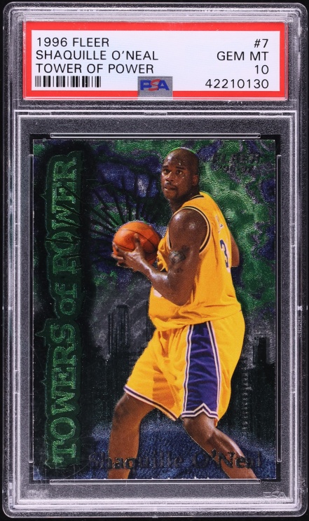 1996 Fleer Towers Of Power Shaquille O'Neal #7 PSA 10 GEM MINT - Photo 1