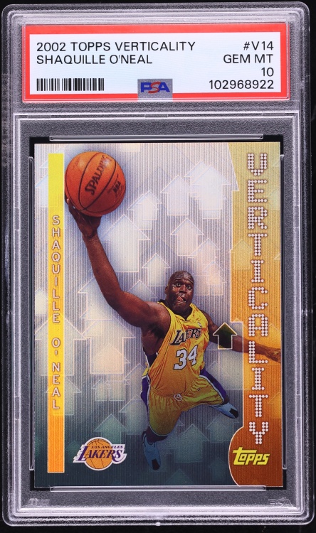2002 Topps Verticality Shaquille O'Neal #V14 PSA 10 GEM MINT - Photo 1