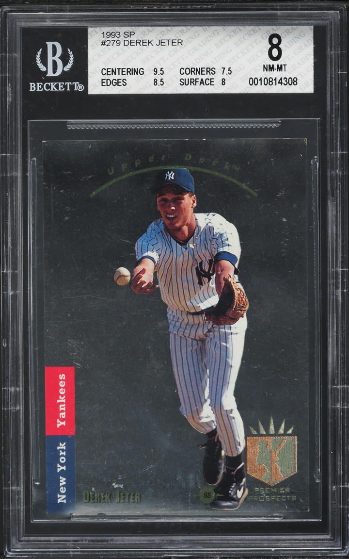1993 SP Foil Derek Jeter ROOKIE #279 BGS 8 NM-MT