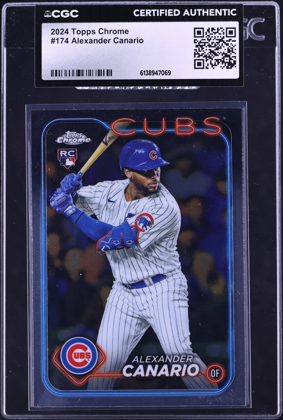 2024 Topps Chrome Alexander Canario ROOKIE #174 CGC AUTH