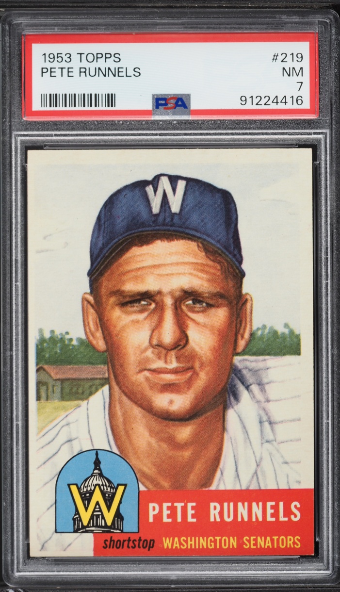 1953 Topps Pete Runnels #219 PSA 7 NRMT