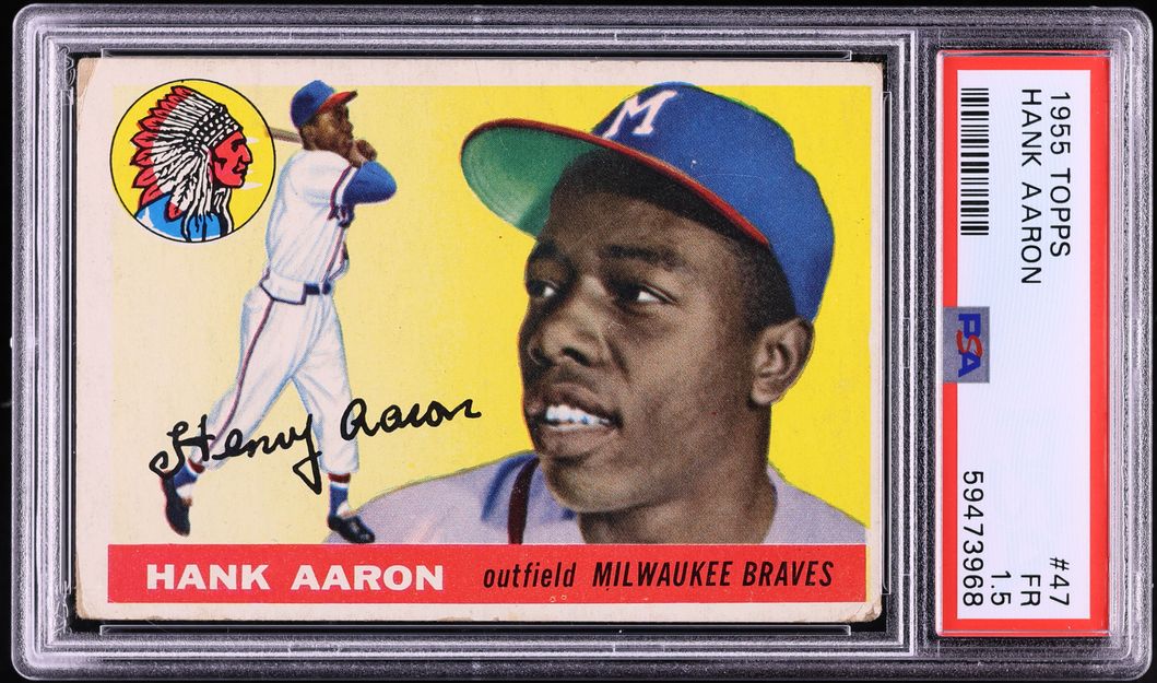 1955 Topps Hank Aaron #47 PSA 1.5 FR
