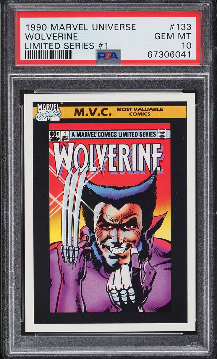 1990 Impel Marvel Universe Limited Series Wolverine #1 #133 PSA 10